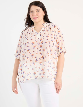 Blusa Weekend Plus manga al codo para mujer