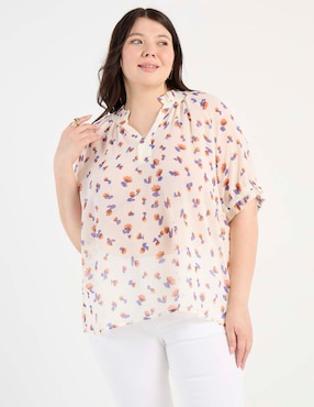 Blusa Weekend Plus manga al codo para mujer