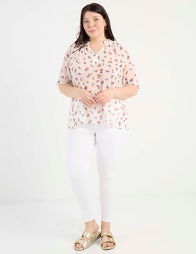 Blusa Weekend Plus manga al codo para mujer