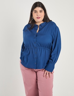 Blusa Weekend Plus manga larga para mujer