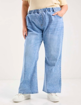 Jeans relaxed amplio cintura media Weekend Plus para mujer