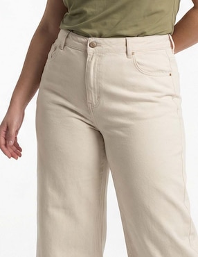Jeans capri amplio cintura media Weekend Plus para mujer