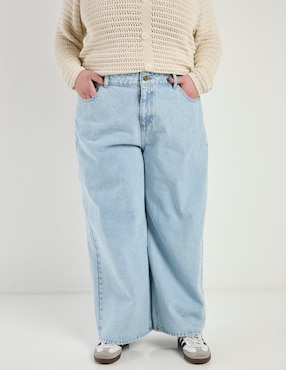 Jeans baggy a la cintura Weekend Plus para mujer