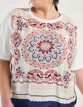 Blusa Weekend Plus manga corta para mujer