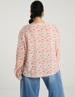 Blusa Weekend Plus manga larga para mujer