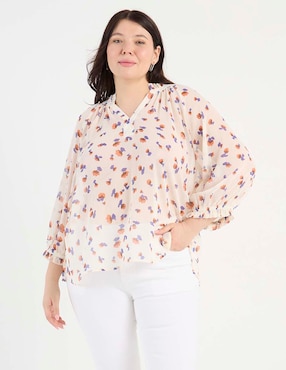 Blusa Weekend Plus manga 3/4 para mujer