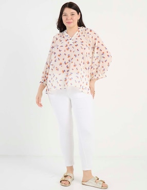 Blusa Weekend Plus manga 3/4 para mujer
