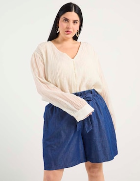 Blusa Weekend Plus manga larga para mujer