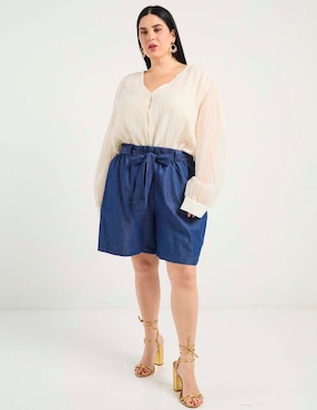 Blusa Weekend Plus manga larga para mujer