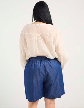 Blusa Weekend Plus manga larga para mujer