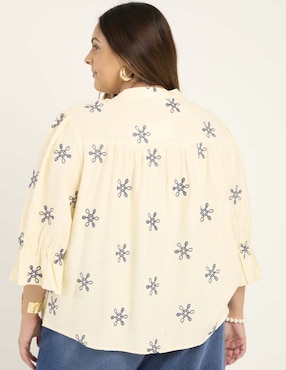 Blusa manga 3/4 para mujer