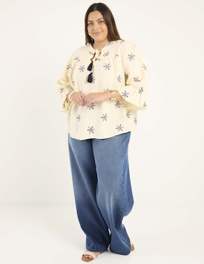 Blusa manga 3/4 para mujer