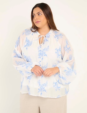Blusa manga larga para mujer