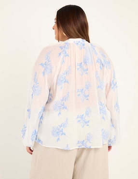 Blusa manga larga para mujer