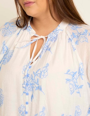 Blusa manga larga para mujer
