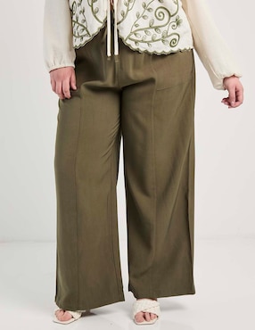 Pantalón relaxed Weekend Plus wide leg para mujer