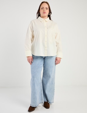 Blusa Weekend Plus manga larga para mujer