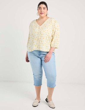 Pantalón capri Weekend Plus skinny para mujer