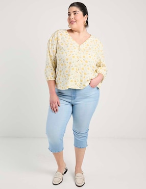 Pantalón capri Weekend Plus skinny para mujer