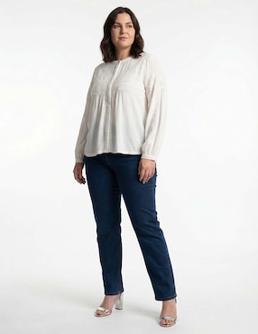 Blusa Weekend Plus manga larga para mujer