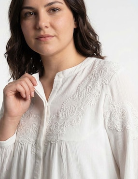 Blusa Weekend Plus manga larga para mujer