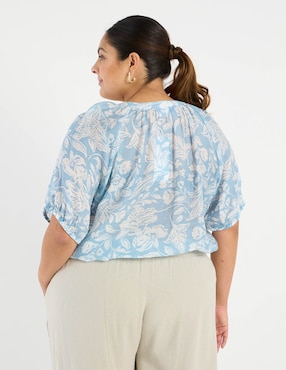 Blusa Weekend Plus manga al codo para mujer