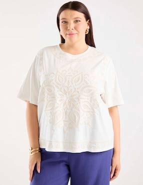 Blusa Weekend Plus manga al codo para mujer