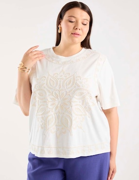 Blusa Weekend Plus manga al codo para mujer