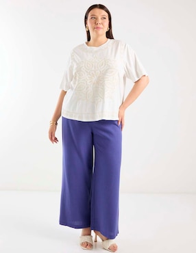 Blusa Weekend Plus manga al codo para mujer