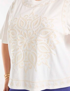 Blusa Weekend Plus manga al codo para mujer