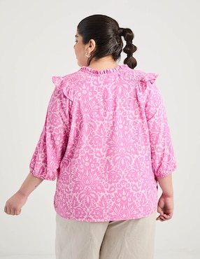Blusa Weekend Plus manga 3/4 para mujer