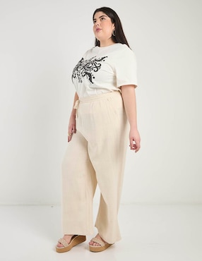Playera manga corta Weekend Plus cuello redondo para mujer