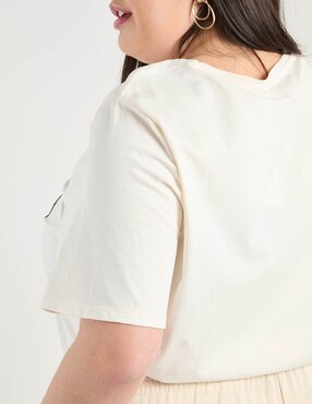 Playera manga corta Weekend Plus cuello redondo para mujer