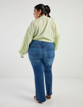 Jeans amplio cintura Weekend Plus para mujer