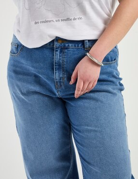 Jeans amplio cintura Weekend Plus para mujer
