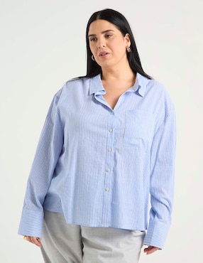 Blusa Weekend Plus manga larga para mujer