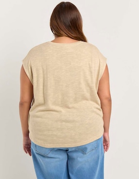 Playera manga corta Weekend Plus cuello redondo para mujer