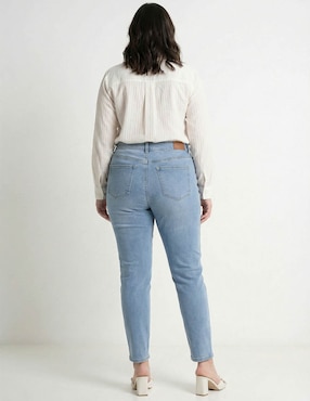 Jeans straight cintura media Weekend Plus para mujer