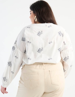 Blusa Weekend Plus manga larga para mujer