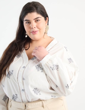 Blusa Weekend Plus manga larga para mujer