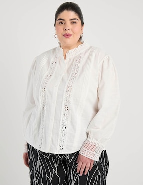 Blusa Weekend Plus manga larga para mujer
