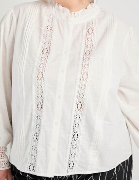 Blusa Weekend Plus manga larga para mujer