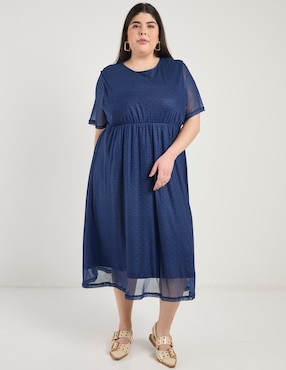 Vestido midi casual Disney Dtr para mujer