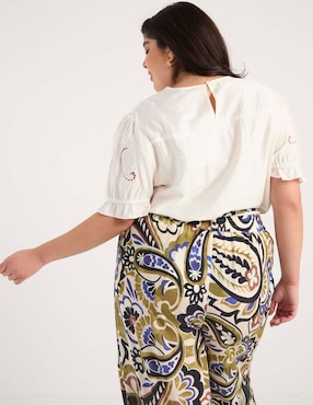 Blusa Weekend Plus manga al codo para mujer