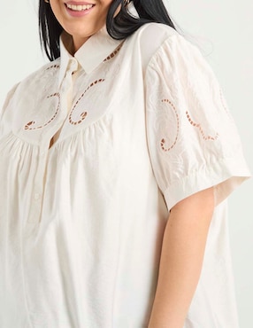 Blusa Weekend Plus manga corta para mujer