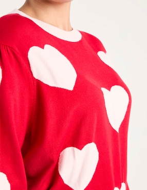Suéter Contempo Plus cuello redondo para mujer
