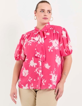 Blusa manga corta para mujer