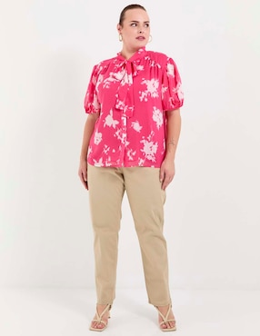 Blusa manga corta para mujer