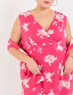 Vestido midi casual Contempo Plus para mujer