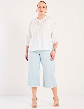 Jeans amplio Weekend Plus corte cintura para mujer